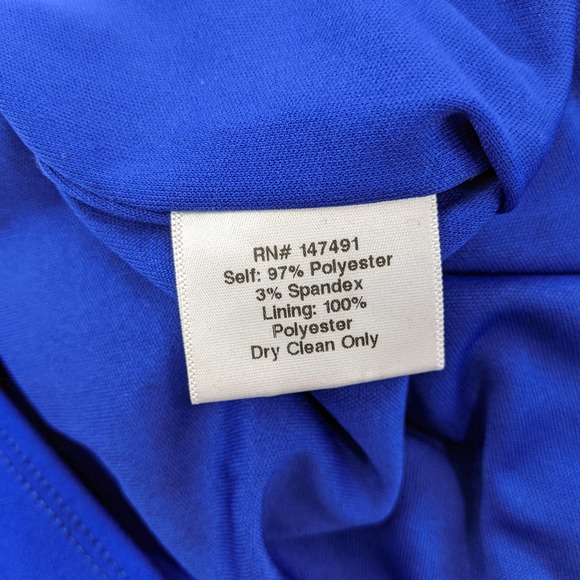 Katie May Size M Zaza Deep V-Neck Sleeveless Cutout-Back Twist Midi Dress Blue - Picture 10 of 12